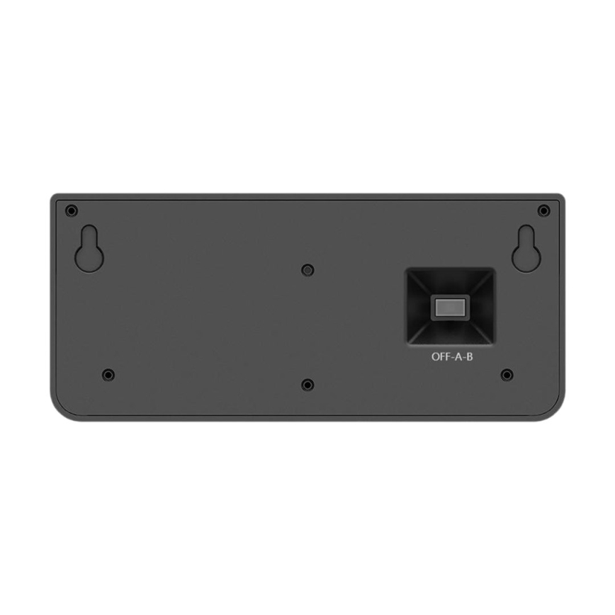 LED-aurinkokäyttöinen seinävalaisin tunnistimella LINK LED/5W/3,7V 2000 mAh IP65 musta