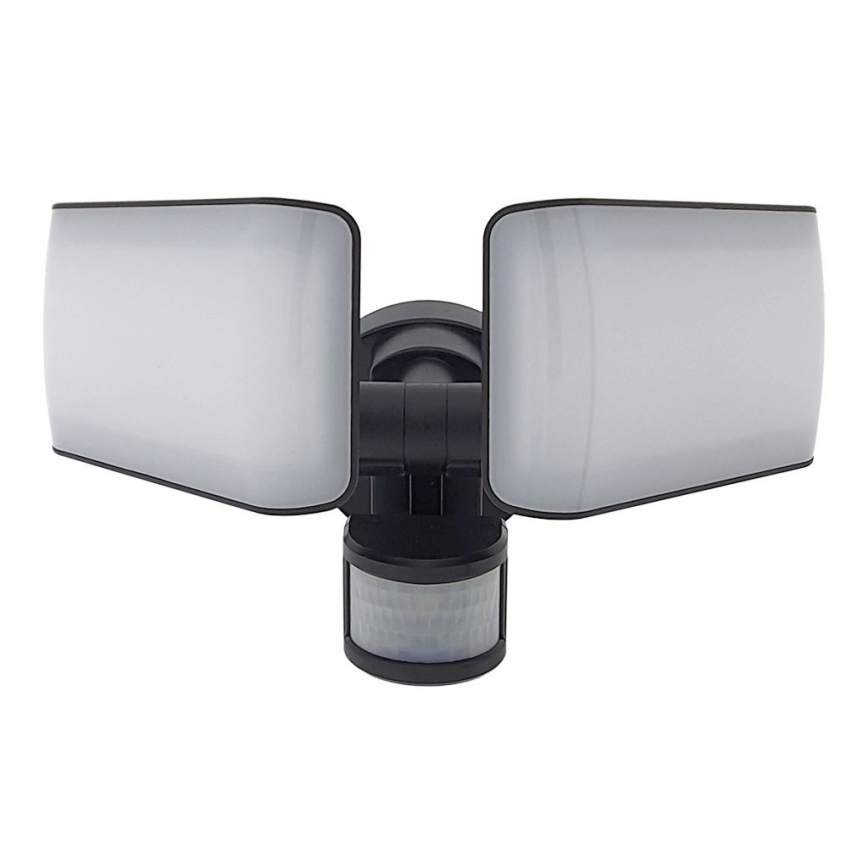 LED aurinkokäyttöinen ulkovalaisin anturilla LED/20W/5,5V 2400 mAh IP44