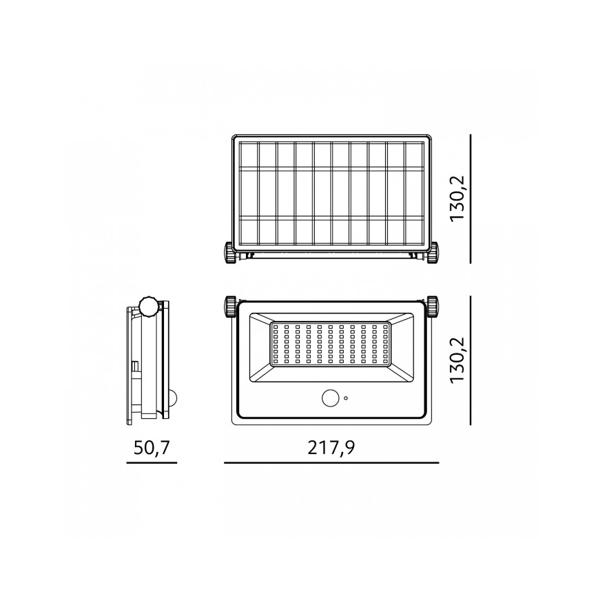 LED-aurinkovalaisin anturilla NCS G2 LED/30W/3,7V 3000/4000/6500K IP54 5200 mAh