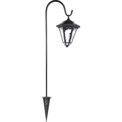 LED aurinkokennavalaisin LED/1,2V 200 mAh IP44 musta
