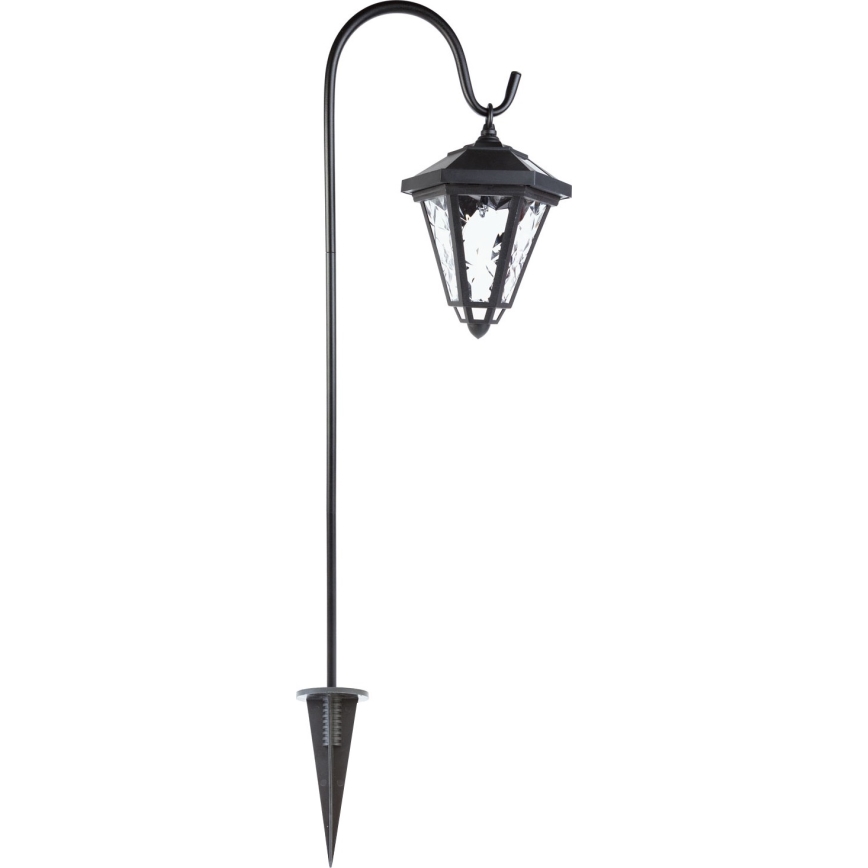 LED aurinkokennavalaisin LED/1,2V 200 mAh IP44 musta