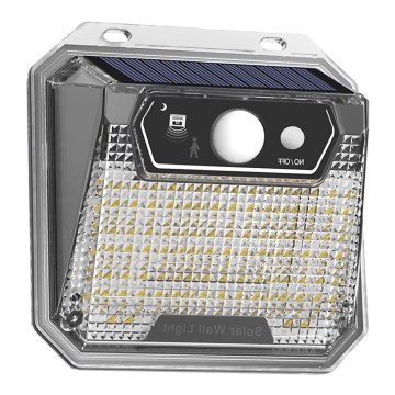 LED aurinkokenno seinävalo anturilla LED/3W/5,5V IP65