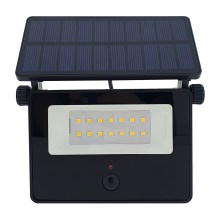 LED Aurinkokenno ulkovalonheitin anturilla LED/2W/3,7V 4200K IP44