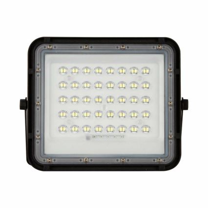 LED Ulkotila himmennettävä aurinko valonheitin LED/10W/3,2V IP65 4000K 6000 mAh musta + kauko-ohjaus