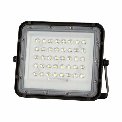 LED Ulkotila himmennettävä aurinko valonheitin LED/10W/3,2V IP65 4000K 6000 mAh musta + kauko-ohjaus