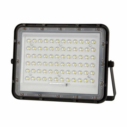 LED Ulkotila himmennettävä aurinko valonheitin LED/15W/3,2V IP65 6400K 12000 mAh musta + kauko-ohjaus