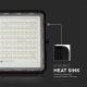 LED Aurinkokenno ulkovalonheitin LED/200W/3,2V 4000K musta IP65 + kauko-ohjaus