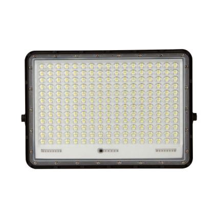 LED Aurinkokenno ulkovalonheitin LED/30W/3,2V 4000K musta IP65 + kauko-ohjaus