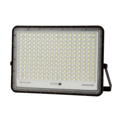 LED Aurinkokenno ulkovalonheitin LED/30W/3,2V 4000K musta IP65 + kauko-ohjaus