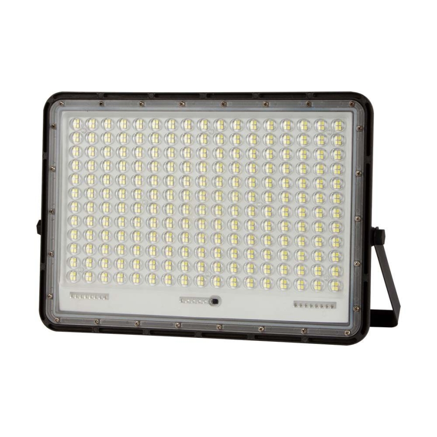 LED Aurinkokenno ulkovalonheitin LED/30W/3,2V 4000K musta IP65 + kauko-ohjaus