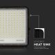 LED Aurinkokenno ulkovalonheitin LED/30W/3,2V 4000K musta IP65 + kauko-ohjaus