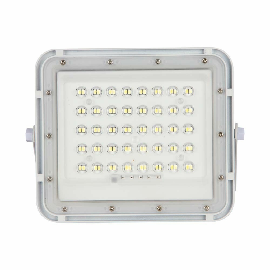 LED Ulkotila himmennettävä aurinko valonheitin LED/6W/3,2V IP65 4000K 5000 mAh valkoinen + kauko-ohjaus