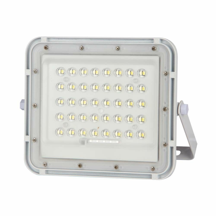 LED Ulkotila himmennettävä aurinko valonheitin LED/6W/3,2V IP65 4000K 5000 mAh valkoinen + kauko-ohjaus