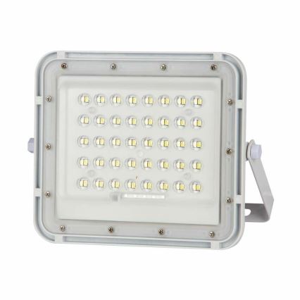LED Ulkotila himmennettävä aurinko valonheitin LED/6W/3,2V IP65 6400K 5000 mAh valkoinen + kauko-ohjaus