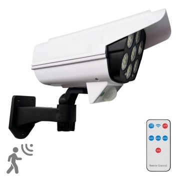 LED Aurinkokenno valvontakamera anturilla KAMERA LED/1W/3,7V 1200 mAh IP44 + kauko-ohjaus