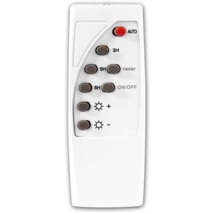 LED Himmennettävä aurinkokennoinen katulamppu anturilla LED/22W/6V 18000 mAh 6500K IP65 musta + kauko-ohjaus