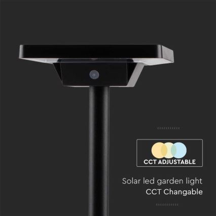 LED aurinkokennolamppu ulkokäyttöön 2in1 LED/2W/3,7V IP65 3000/4000/6500K 2600 mAh