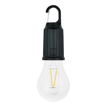 LED-aurinkokennolla ladattava valaisin LUMINA LUMO LED/USB 300 mAh musta
