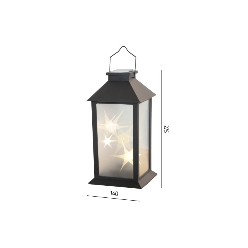 LED-aurinkokennolla toimiva riippuvalaisin CANDELIO STAR LED/1xAA 2700K IP44 200 mAh