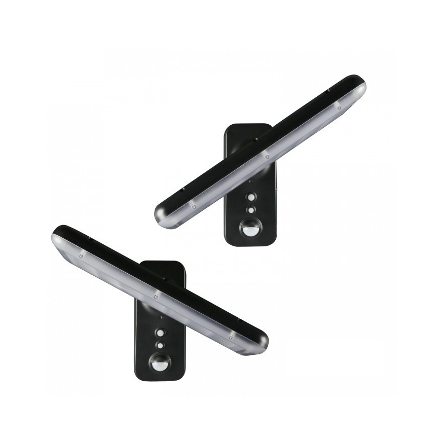 Aurinkokennolla varustettu LED-seinävalaisin anturilla PHOENIX LED/15W/3,2V 3000/4000K IP65 6000 mAh