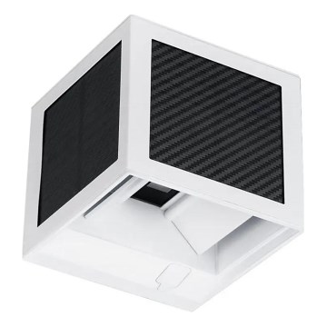 LED-aurinkokennoseinävalaisin anturilla 9W/3,7V 3000/4000/6000K IP65 2600 mAh valkoinen
