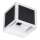LED-aurinkokennoseinävalaisin anturilla 9W/3,7V 3000/4000/6000K IP65 2600 mAh valkoinen