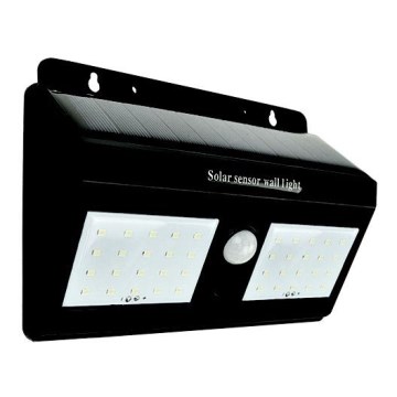 LED aurinkokennoseinävalaisin anturilla LED/1,2W/3,7V 1200mAh 6500K IP65
