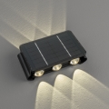 LED aurinkokennoseinävalaisin anturilla LED/2W/5V IP54 1300 mAh