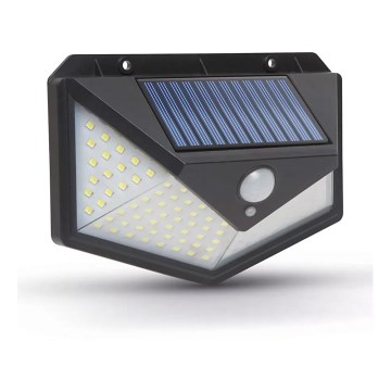 LED aurinkokennoseinävalaisin anturilla LED/5W/5,5V IP65 1200 mAh