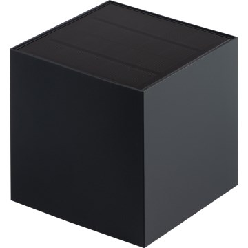 LED-aurinkokennoseinävalaisin anturilla REKA LED/3W/3,7V 1800 mAh 3000/4000/6500K IP65 musta