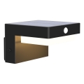 LED aurinkokennoseinävalaisin sensorilla MALI LED/4,5W/3,7V 2000 mAh IP44 musta