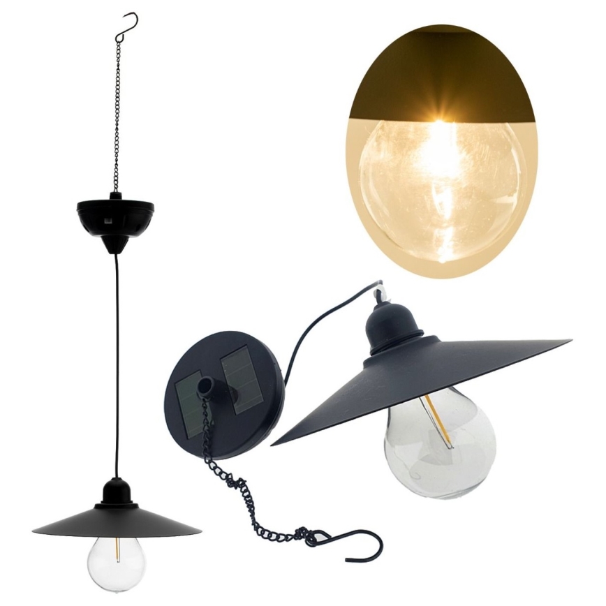 LED aurinkokennovalaisin köydellä DINA 1,2V 200 mAh IP44