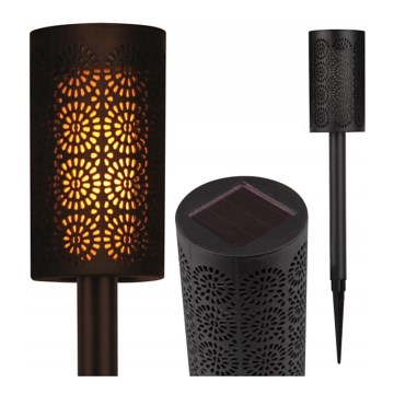 LED-aurinkokennovalaisin hämärätunnistimella, LED/2V, IP44, 600 mAh