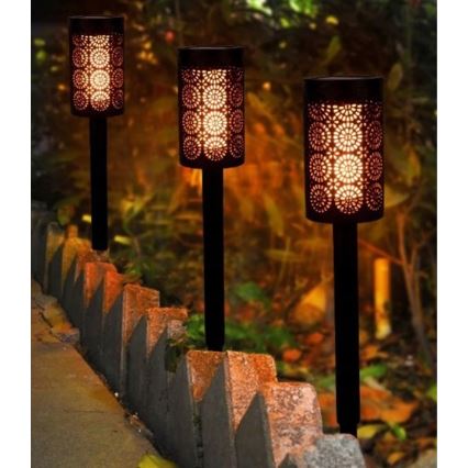 LED-aurinkokennovalaisin hämärätunnistimella, LED/2V, IP44, 600 mAh