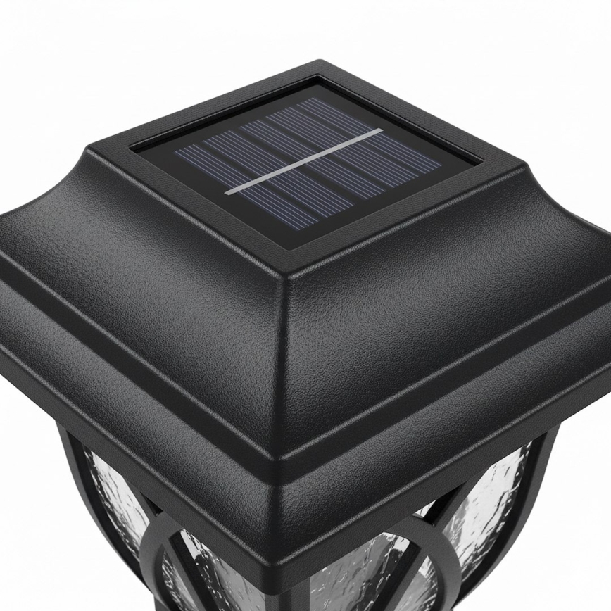 LED-aurinkokennovalaisin LAWN LED/1,2 V 100 mAh 3000 K 44 cm IP44 musta