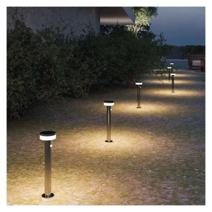 LED aurinkokennovalo sensorilla LED/2W/3,7V 1200 mAh IP44 80 cm