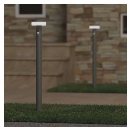 LED aurinkokennovalo sensorilla LED/2W/3,7V 1200 mAh IP44 80 cm