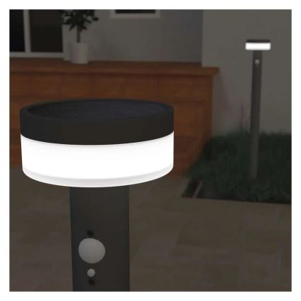 LED aurinkokennovalo sensorilla LED/2W/3,7V 1200 mAh IP44 80 cm