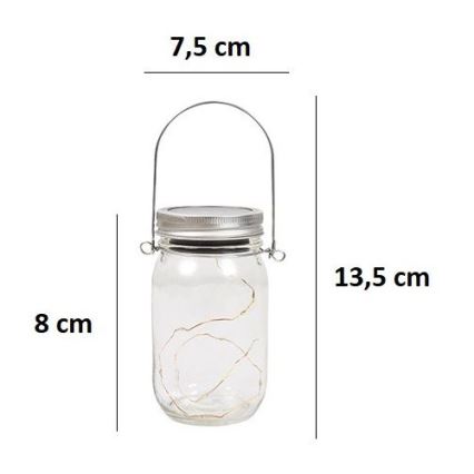LED aurinkokäyttöinen valaisin JAR LED/1,2V 600 mAh IP44