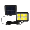 LED aurinkokennovalo liiketunnistimella LED/1,5W/3,7V 6000K IP44 1200 mAh