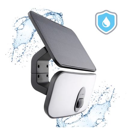 LED aurinkokennovalo liiketunnistimella LED/13W/3,7V IP65 4000K 4000 mAh