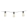 LED aurinkoketju 3,35 m 10xLED/1,2V 600 mAh