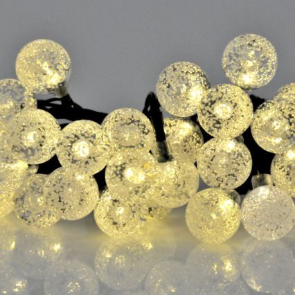 LED aurinkoketju 30xLED/8 toimintoa 300 mAh 4,9 m IP44 lämmin valkoinen