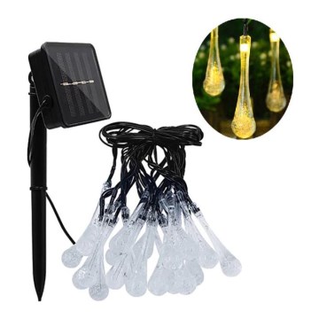 LED aurinkoketju hämäräkytkimellä 20xLED/0,72W/1,2V 600 mAh 4,7m IP44