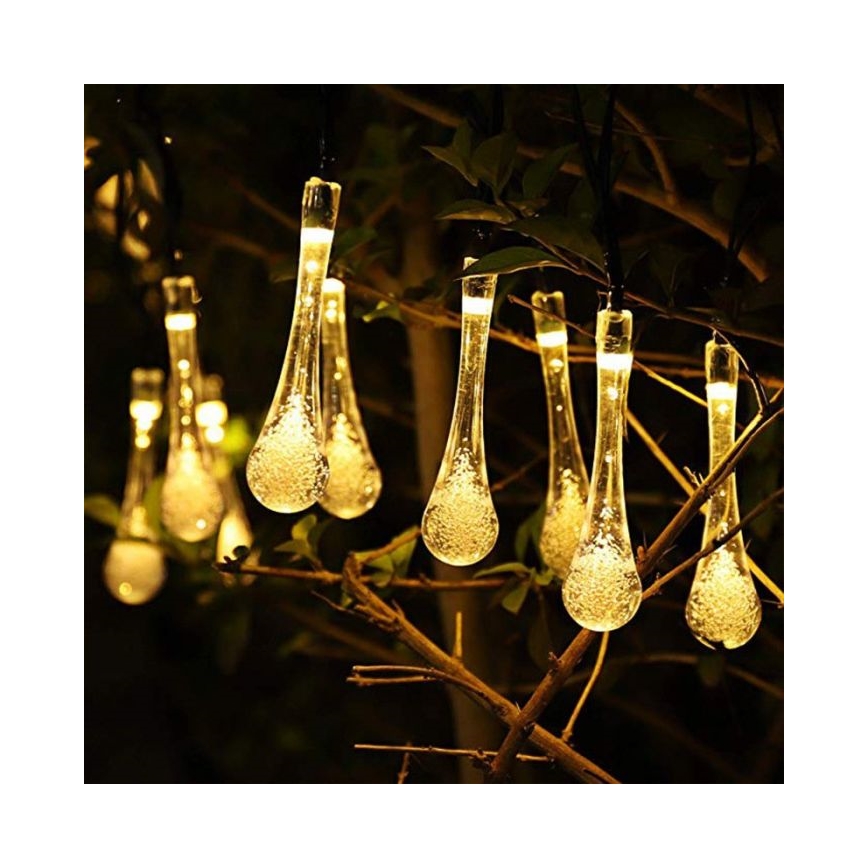 LED aurinkoketju hämäräkytkimellä 20xLED/0,72W/1,2V 600 mAh 4,7m IP44