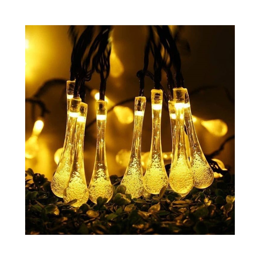 LED aurinkoketju hämäräkytkimellä 20xLED/0,72W/1,2V 600 mAh 4,7m IP44