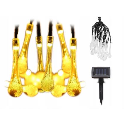 LED aurinkoketju hämäräkytkimellä 20xLED/0,72W/1,2V 600 mAh 4,7m IP44