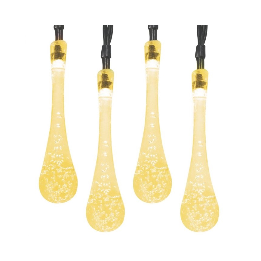 LED aurinkoketju hämäräkytkimellä 20xLED/0,72W/1,2V 600 mAh 4,7m IP44