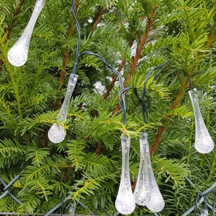 LED Aurinkoketju ICE 30xLED/1,2V 300 mAh IP44