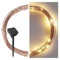 LED aurinkoketju LED/2,4W/1,2V 1xAA 15 m IP44 3000K 600 mAh